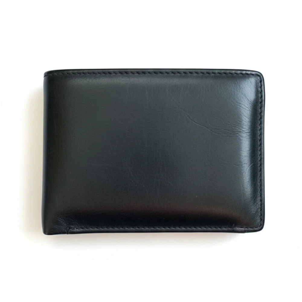 Prada Black Leather Card Wallet